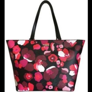 Kate Spade Jules Grant Street Grainy Vinyl wonderfloral Tote